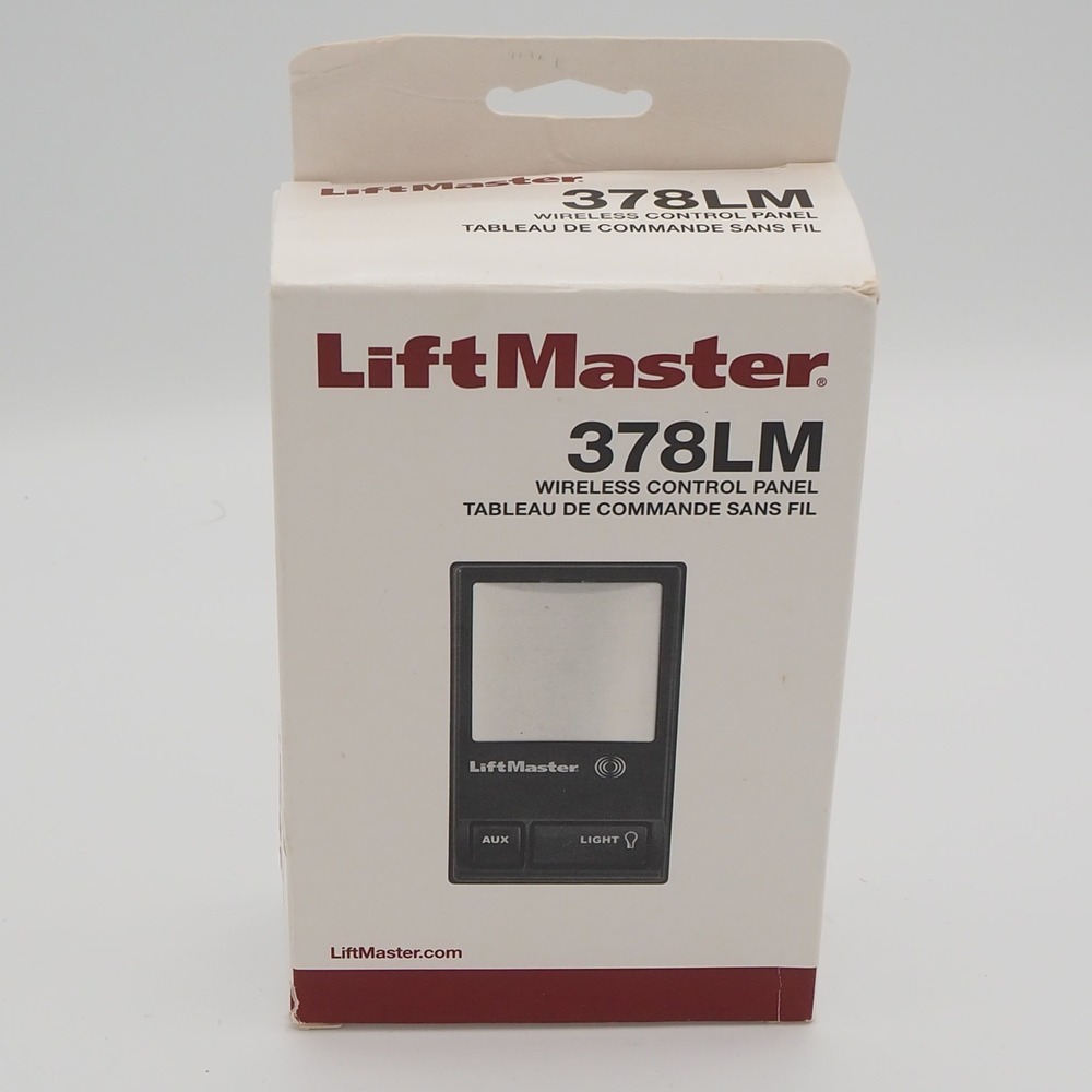 LiftMaster Wireless Control Panel 378LM Black Security+315MHz Garage Door Opener